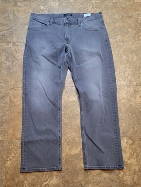 Banana Republic Factory Vintage Straight Leg Jeans Men 38x30 *29L* Gray Mid Rise